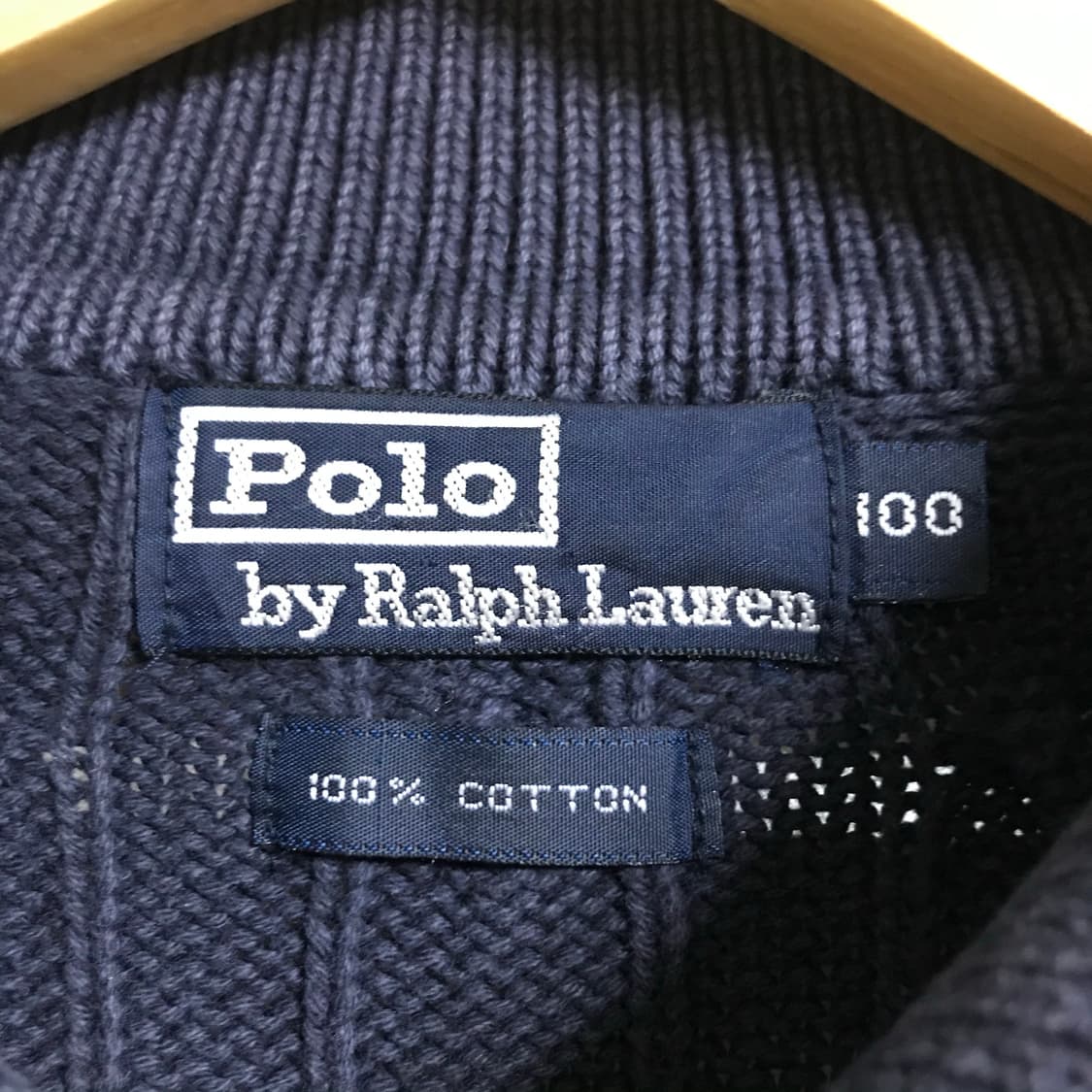 폴로 랄프로렌 네이비 꽈배기 니트 pk티셔츠 ) 상품이미지3
