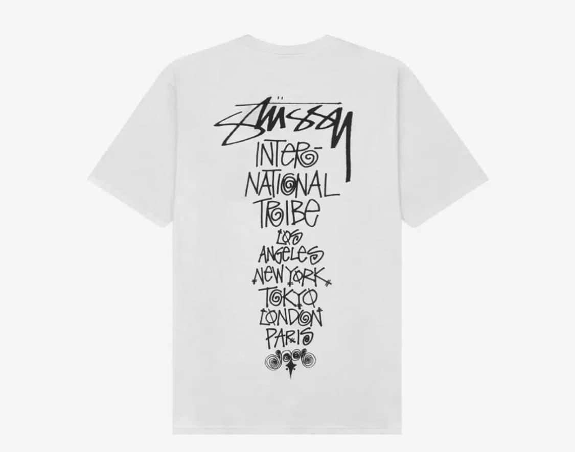 스투시 트라이브 스택 티셔츠 화이트 xxl 상품이미지1