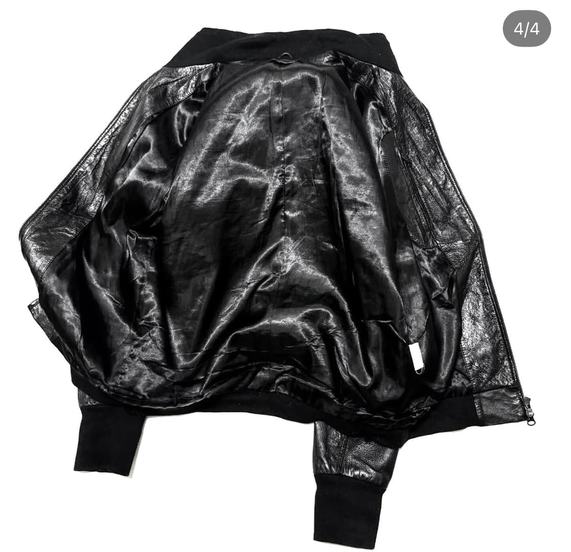 Universal Freaks - 하이넥 레더 자켓 상품이미지4