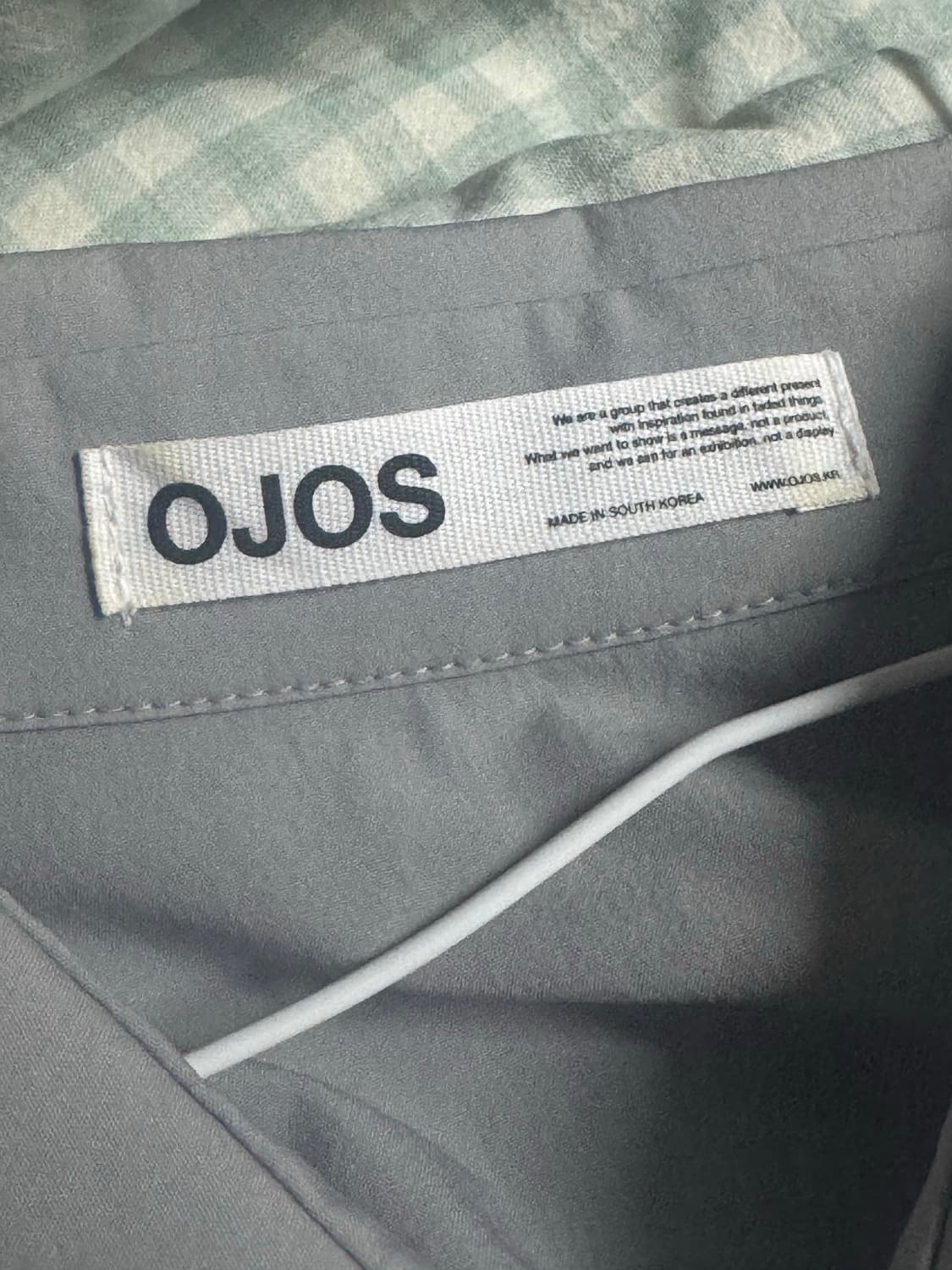 오호스 캡슬리브 워머 셔츠 그레이 상품이미지3