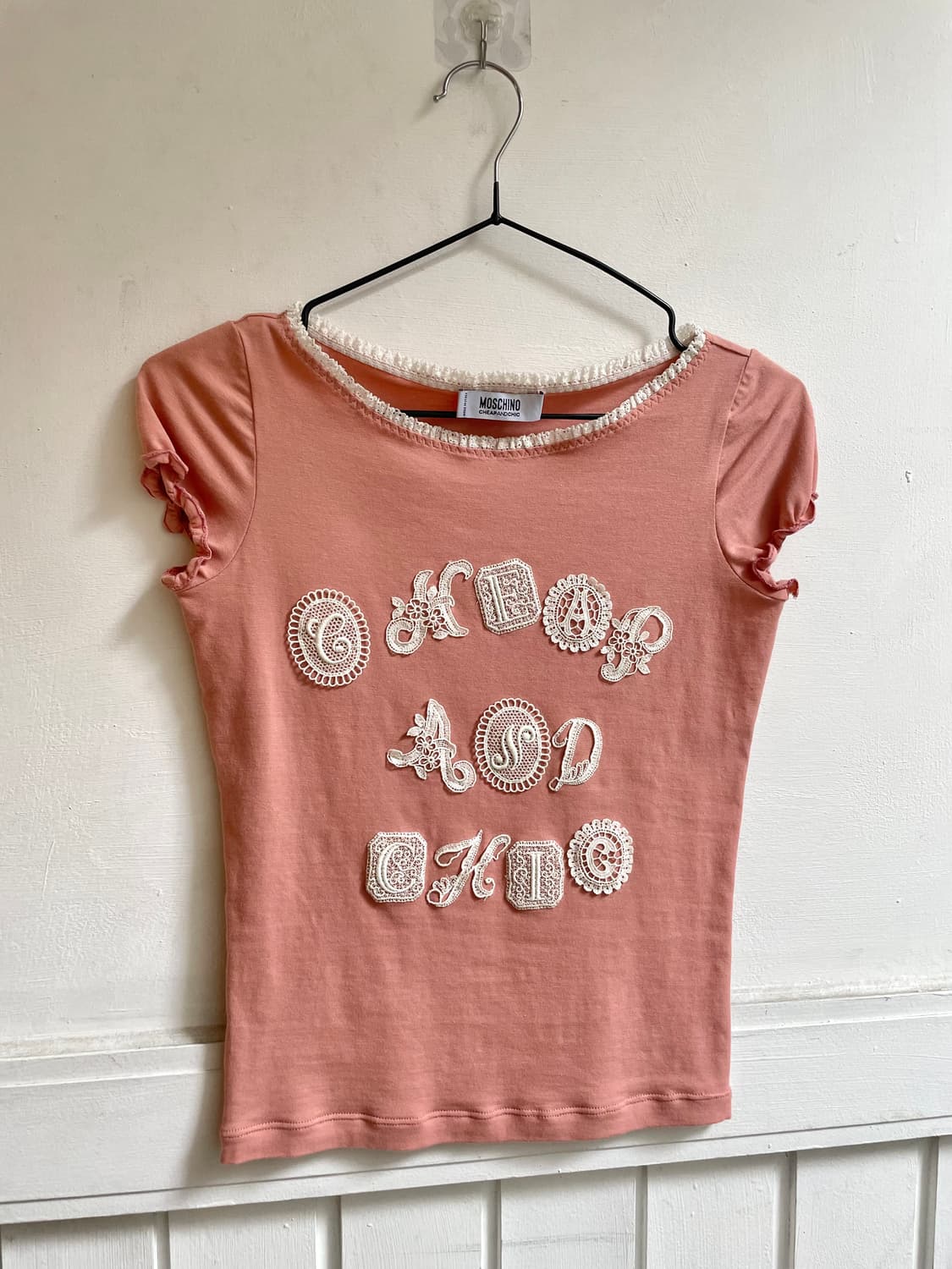 베이비 핏🩷MOSCHINO y2k t-shirts 상품이미지2
