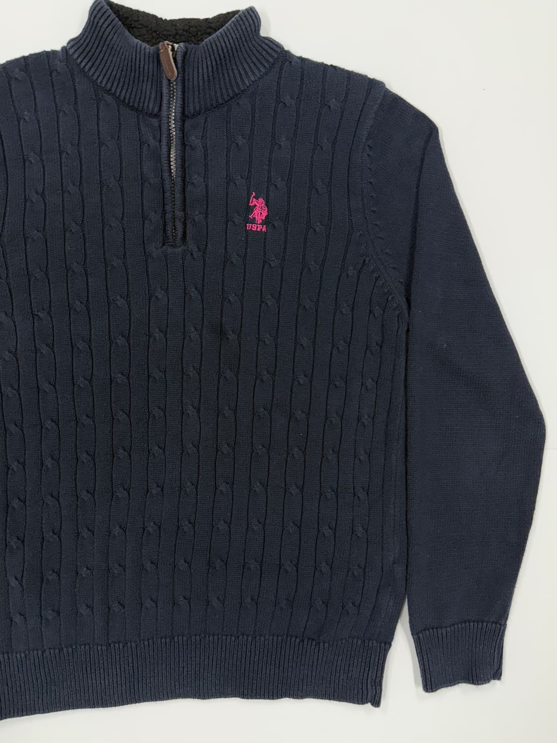 USPA 네이비 하프집업 상품이미지2