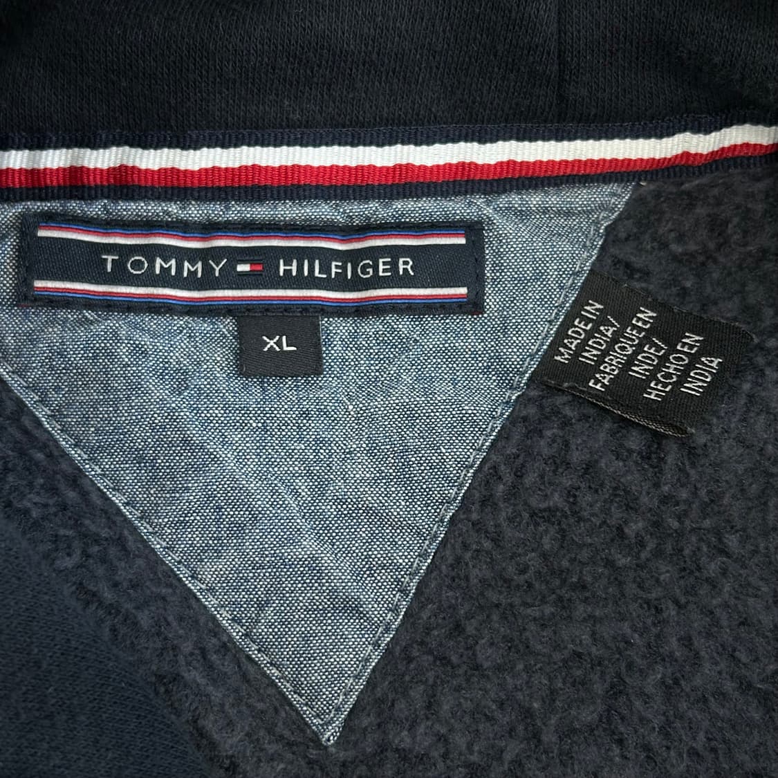 Tommy hilfiger 타미힐피거 스펠아웃로고 네이비 후드티  상품이미지5
