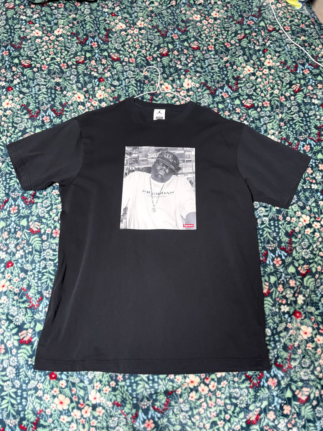 슈프림 x 조던 비기 블랙 티셔츠 상품이미지1
