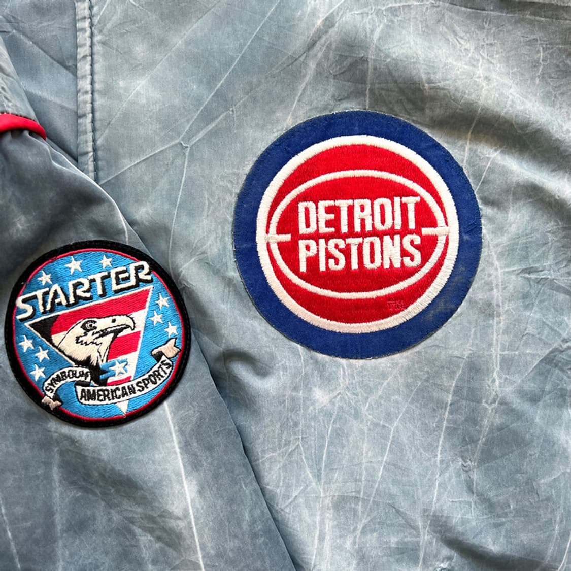 90s Starter 스타터 디트로이트 피스톤즈 빈티지 스타디움 점퍼 상품이미지3
