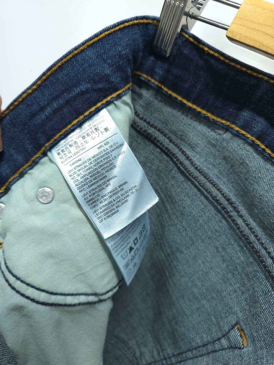 리바이스 데니즌 진청스판 청바지 (남성 34) 상품이미지10