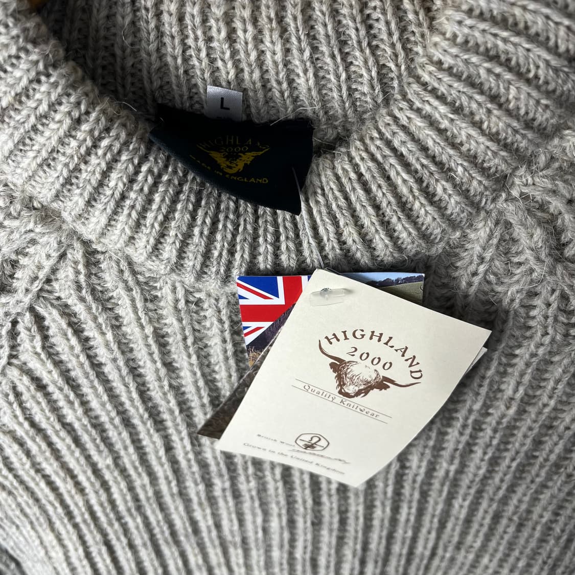 [Highland 2000] 하이랜드2000 울 패치 니트 (새상품) 상품이미지4