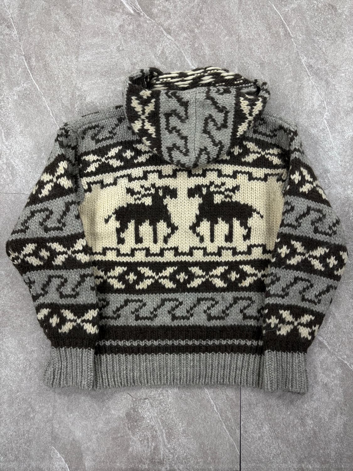 Vintage Cowichan Hooded Zip-up   상품이미지5