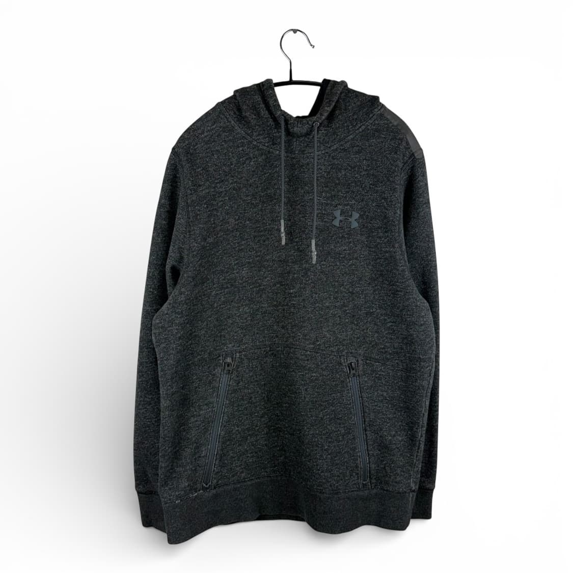 L) 언더아머 트레이닝 기모 후드 티 차콜 상품이미지1