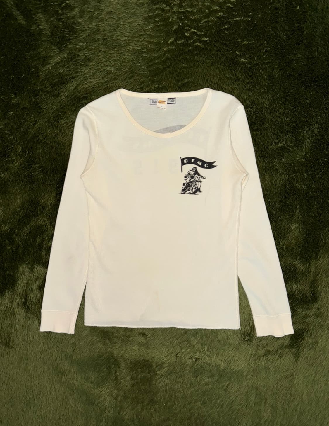 [S] 러셀 애슬레틱 재팬 블랙탑 모터사이클 굿즈 써멀 와플 롱슬리브 상품이미지1