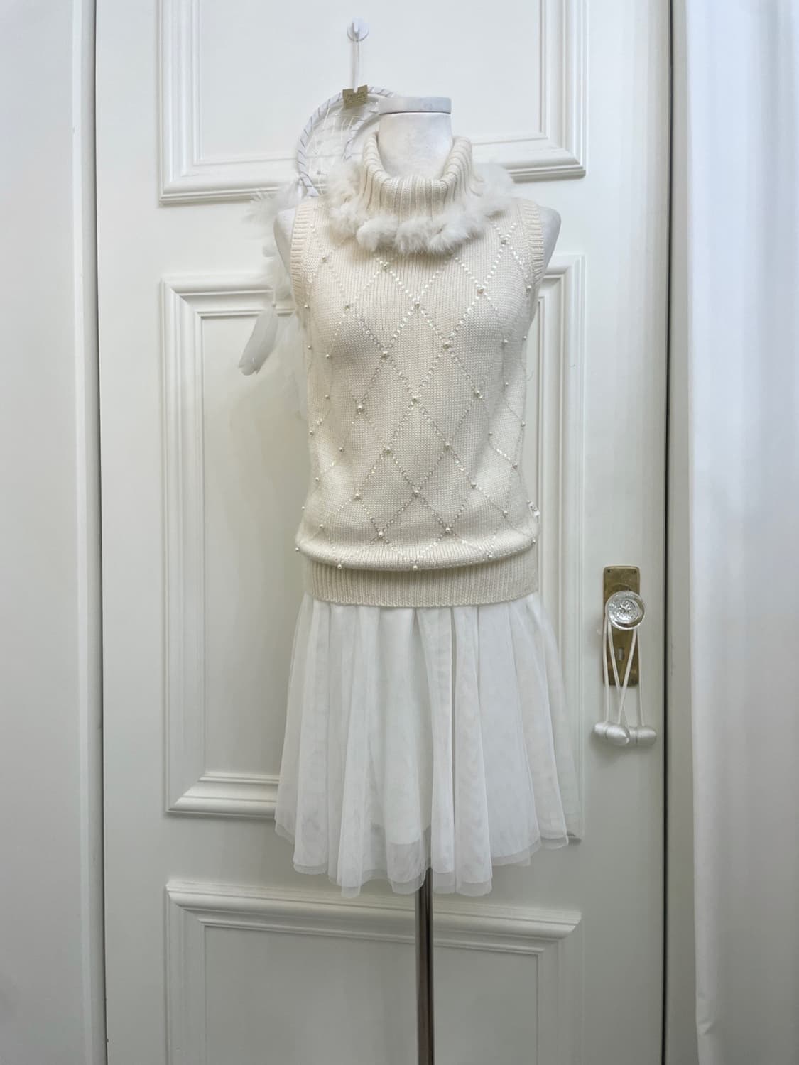 KUMIKYOKU ivory lace bolero cardigan&ivo 상품이미지6