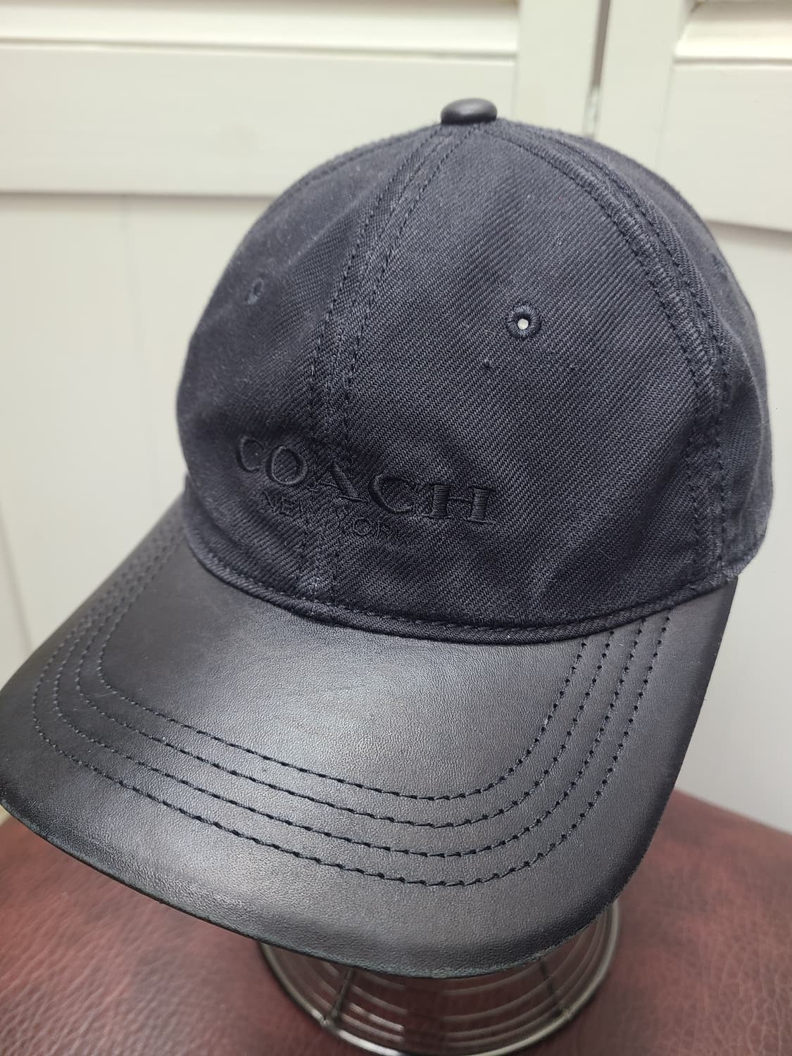 코치 레더 캔버스 볼캡 상품이미지3