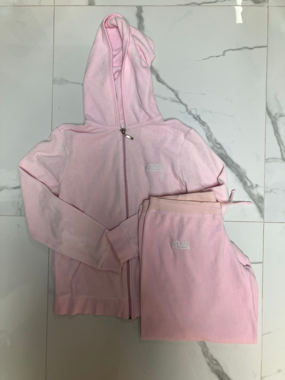 본 더치 딸기우유 버블검 핑크 테리 셋업 트레이닝 L 상품이미지1