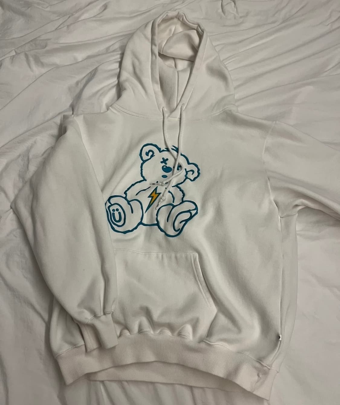 Istkunst 썬더 베어 후드티 화이트 XL 상품이미지1