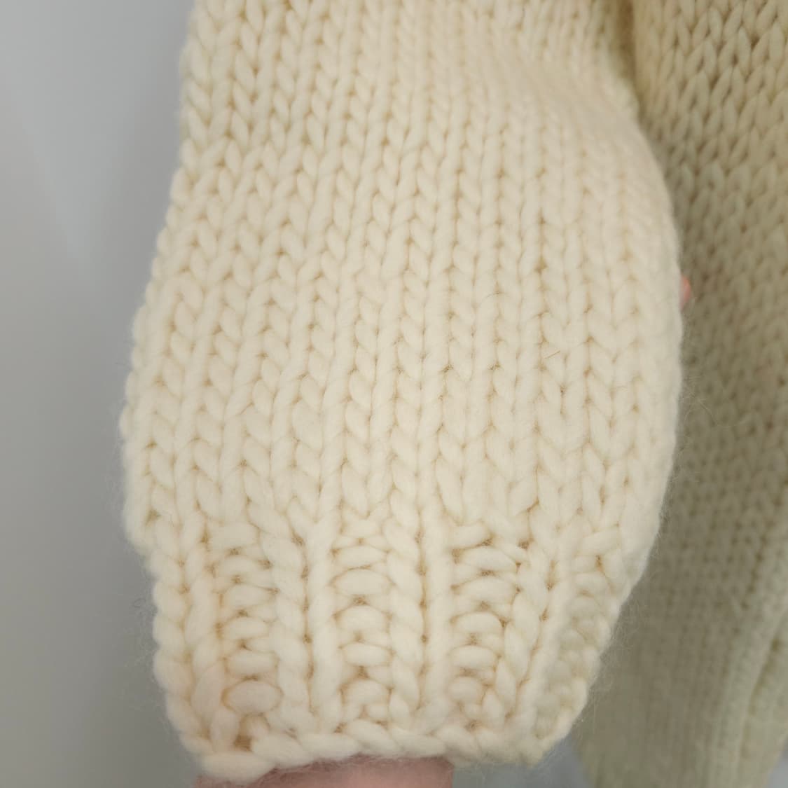 무인양품 MUJI 울 100% 핸드메이드 롱가디건 상품이미지5