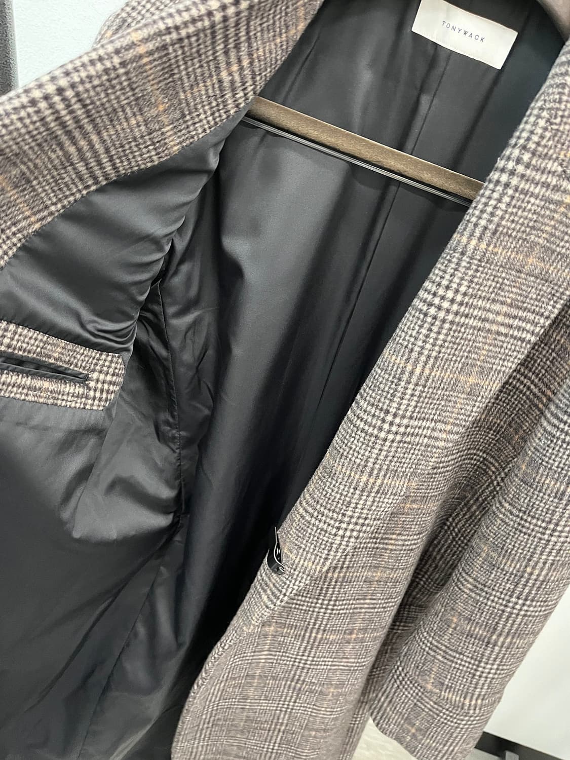 100) 토니웩 체크 로브코트  상품이미지10