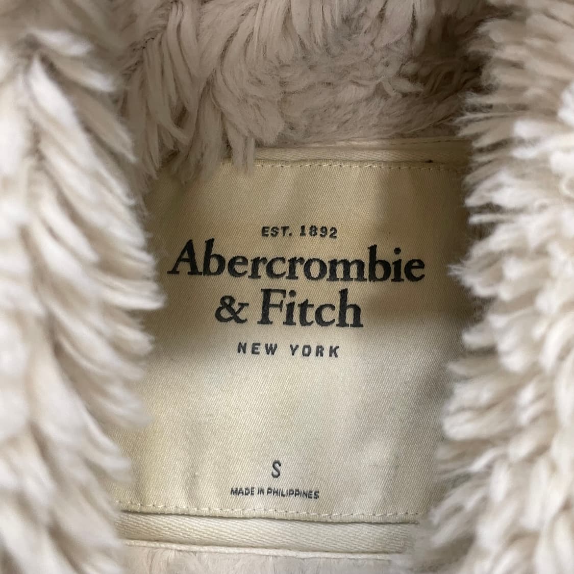 아베크롬비 피치 로고 양털 후드집업 네이비  상품이미지4