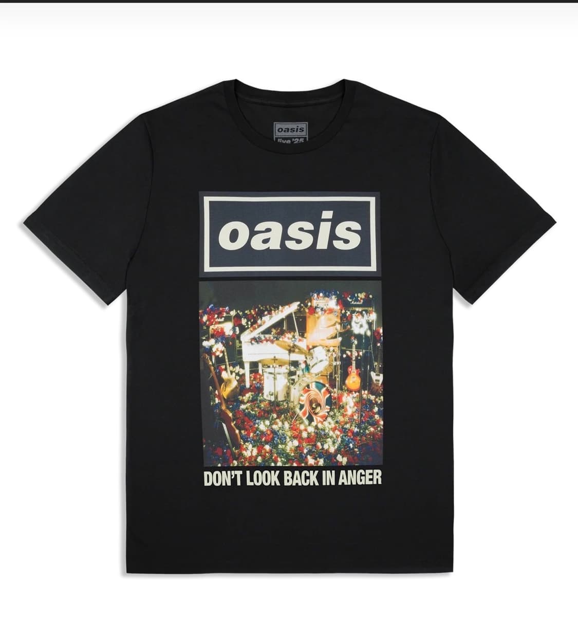 공식 오아시스 라이브 25 돈룩백인앵거 티셔츠 상품이미지1