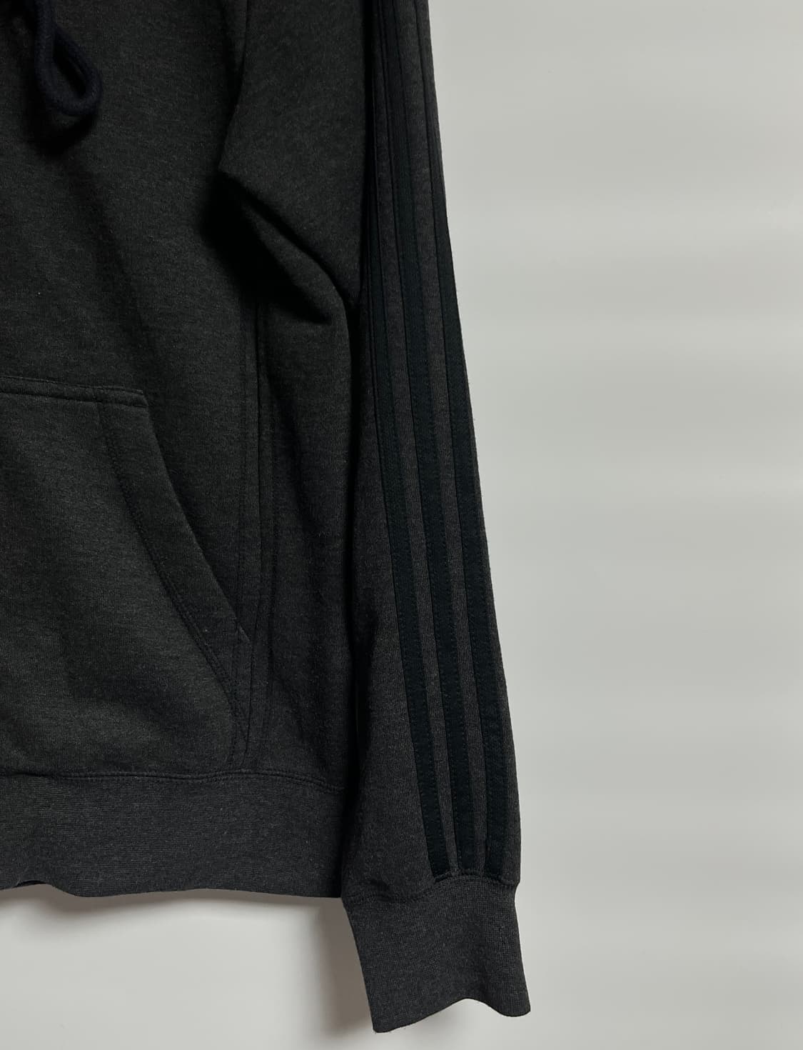 공용 아디다스 에센셜 후드집업 차콜 95 상품이미지2