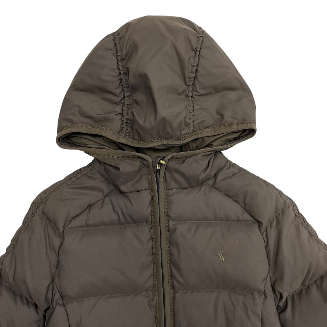 폴로 랄프로렌 브라운포니 브라운 후드패딩 XL 상품이미지4