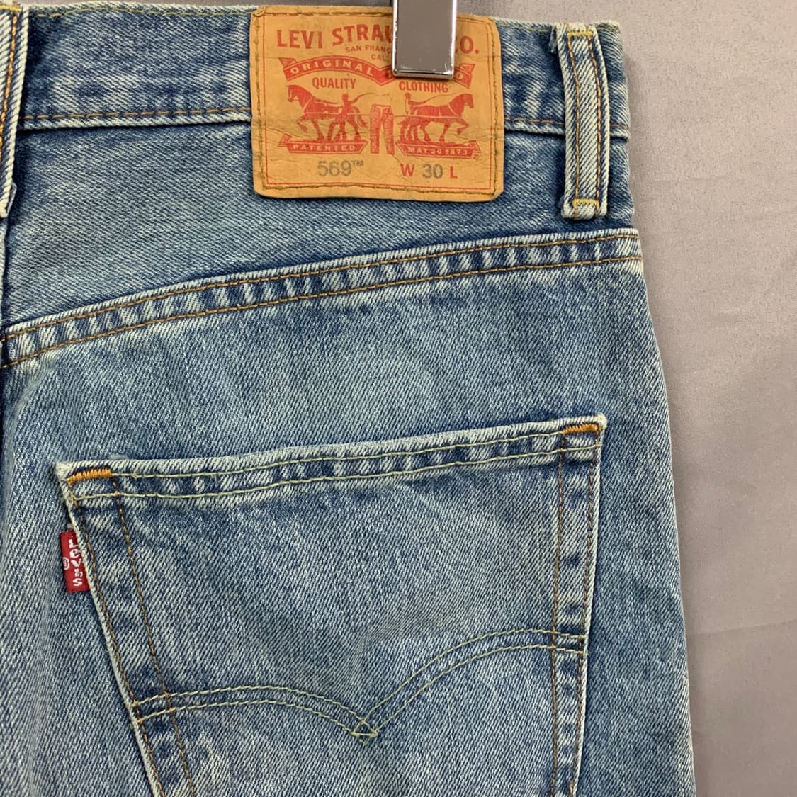 30인치 리바이스 569 데님 버뮤다 팬츠 청반바지 상품이미지3