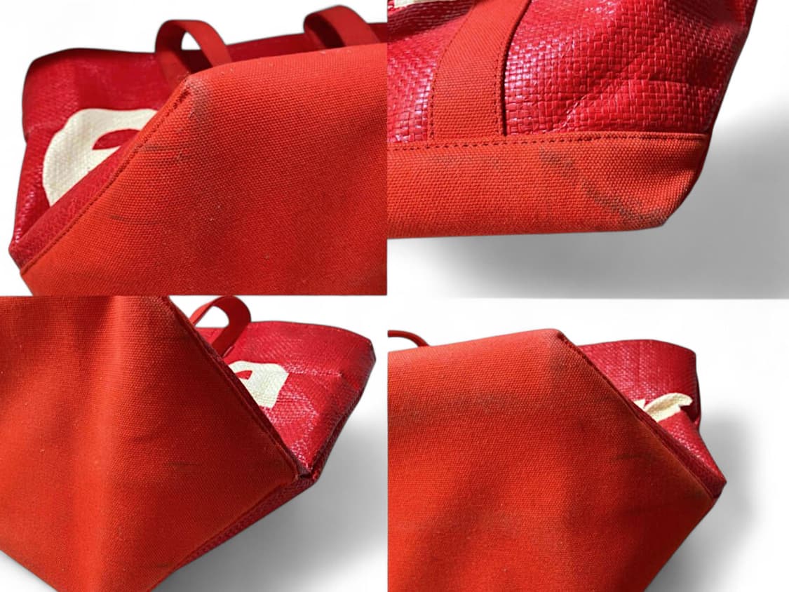 슈프림 라피아 토트백 레드 상품이미지6