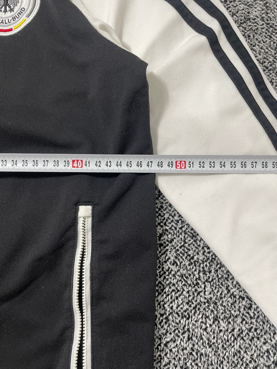 빈티지9. 아디다스 독일 국대 엠블럼 져지 트랙탑 검흰 배색 트레이닝 상품이미지6