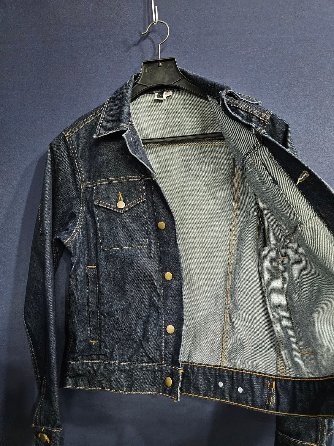 아메리칸 어패럴 네이비 남성 오버핏 90~95 데님 숏자켓  상품이미지8