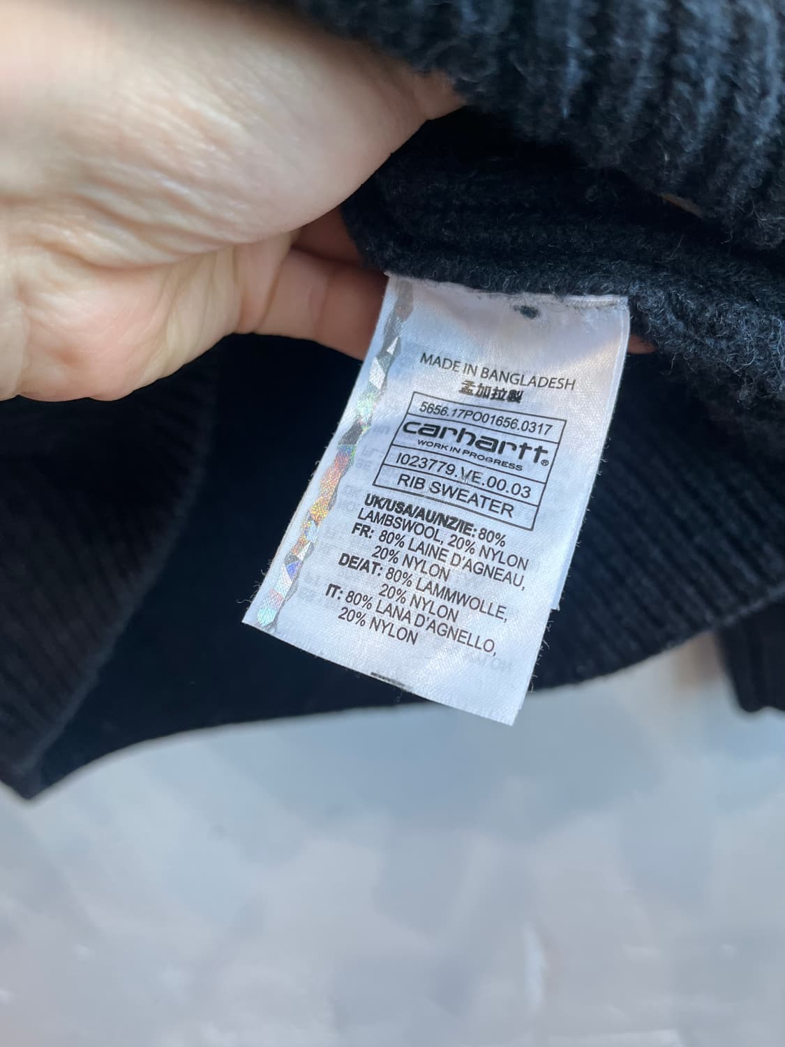 칼하트 립 울 니트 스웨터 상품이미지5