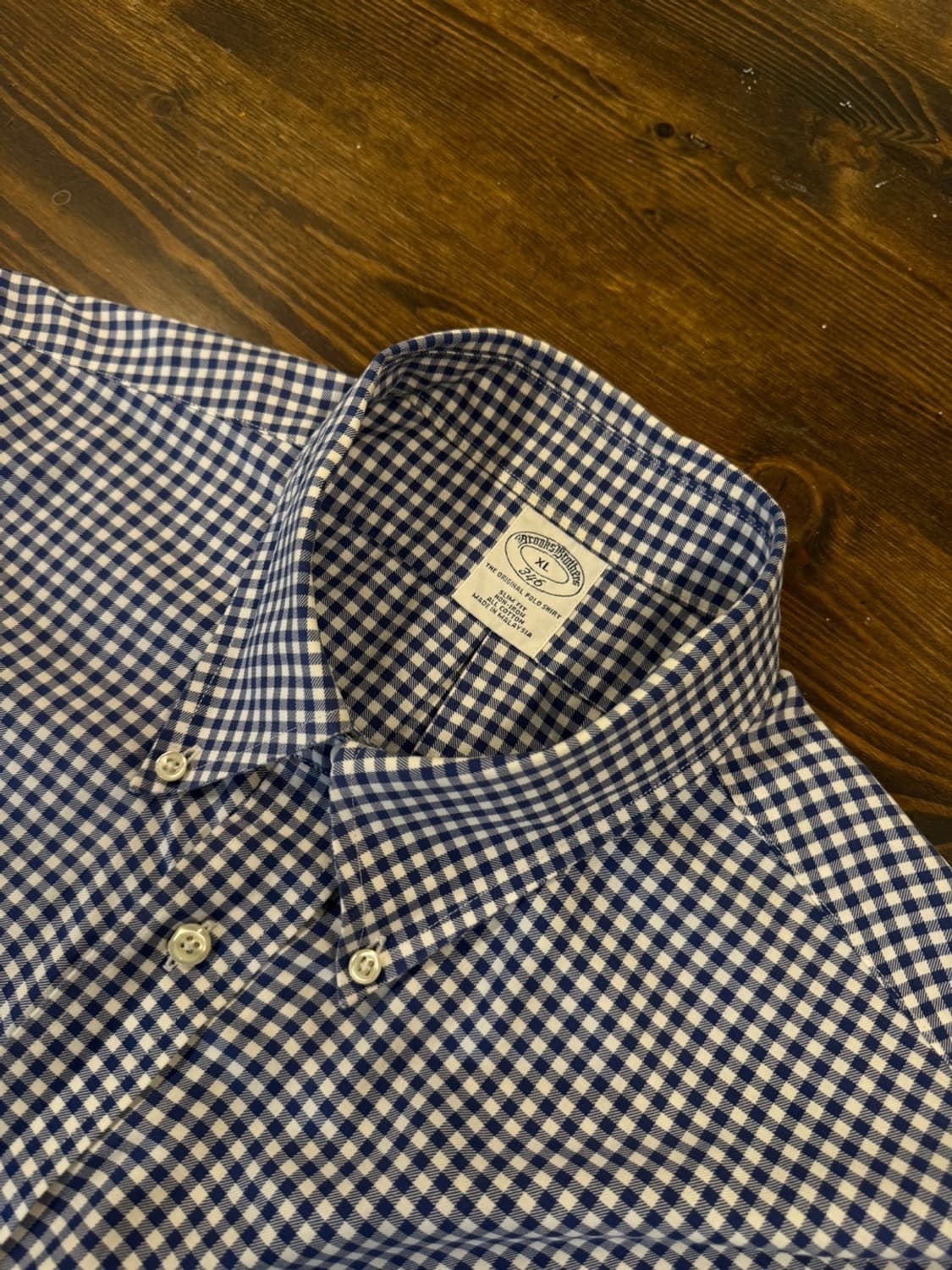 브룩스 브라더스 깅엄 버튼다운 셔츠 105 상품이미지9