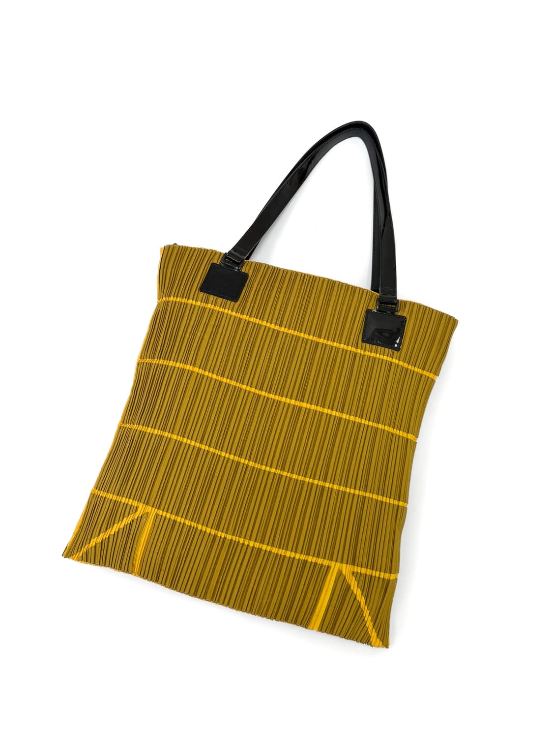 플리츠플리즈 레더 핸들 플리츠 쇼퍼백 상품이미지1