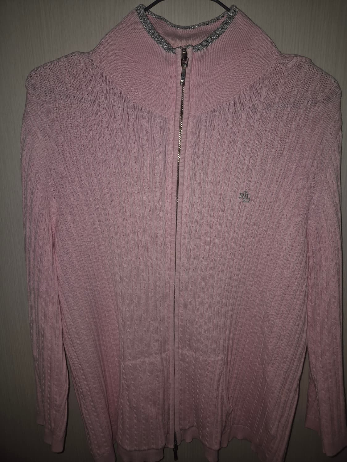 Polo Ralph Lauren 딸기우유 니트 집업 가디건 L 상품이미지2