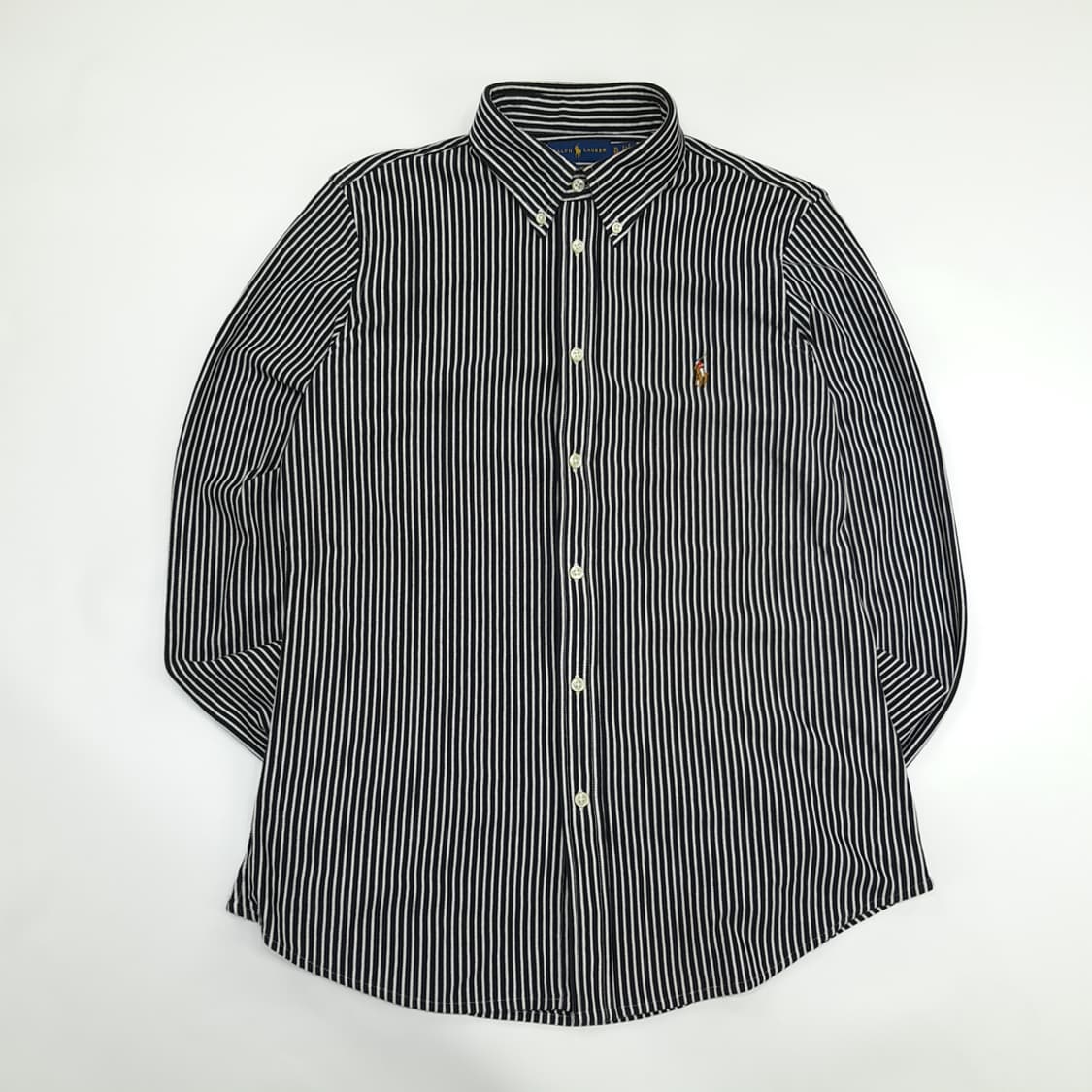 CN371W XL 폴로 랄프로렌 모던 스트라이프 니트 옥스포드 긴팔 셔츠 상품이미지1