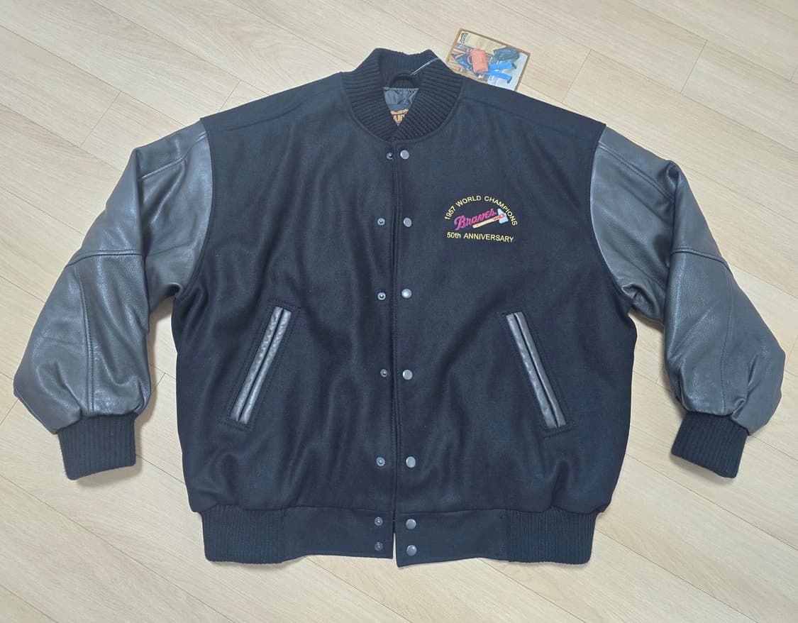 Braves 1957 WS 50주년 바시티자켓 XL 상품이미지1