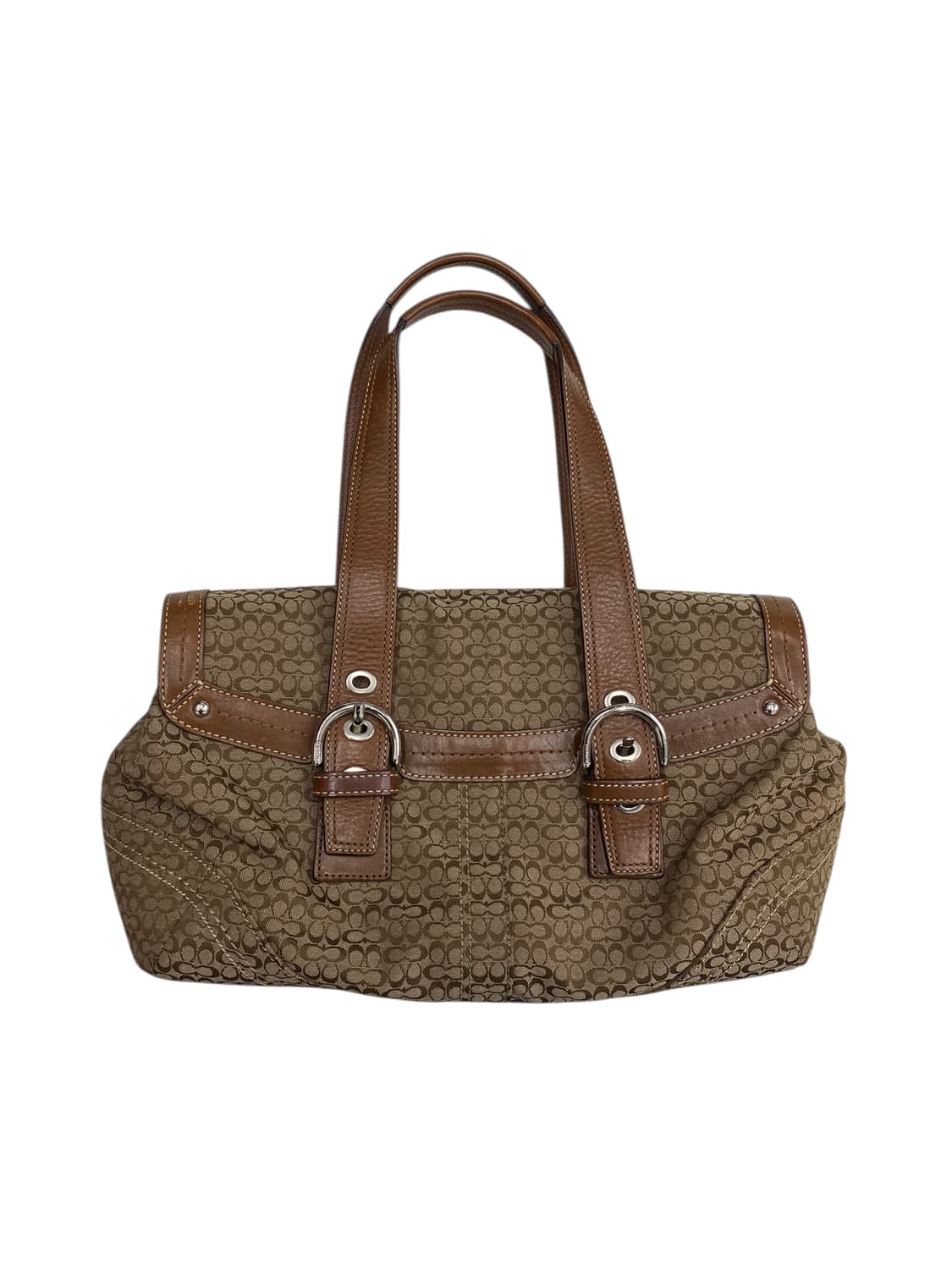 코치 y2k 시그니처 숄더백 (브라운) 상품이미지2