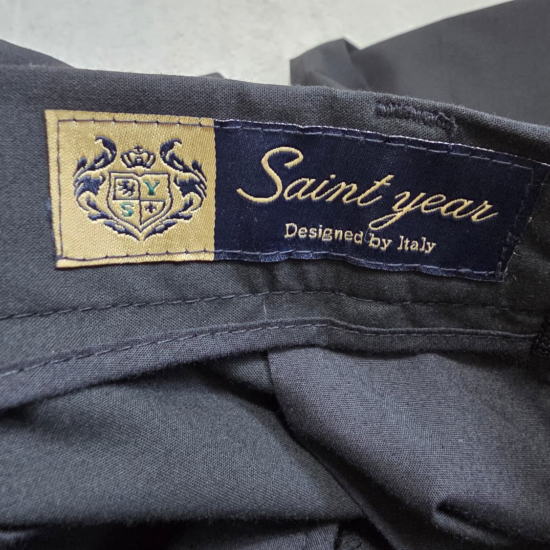 (M)넌블랭크 세미 와이드 핏 슬랙스 팬츠 블랙 봄여름 상품이미지5