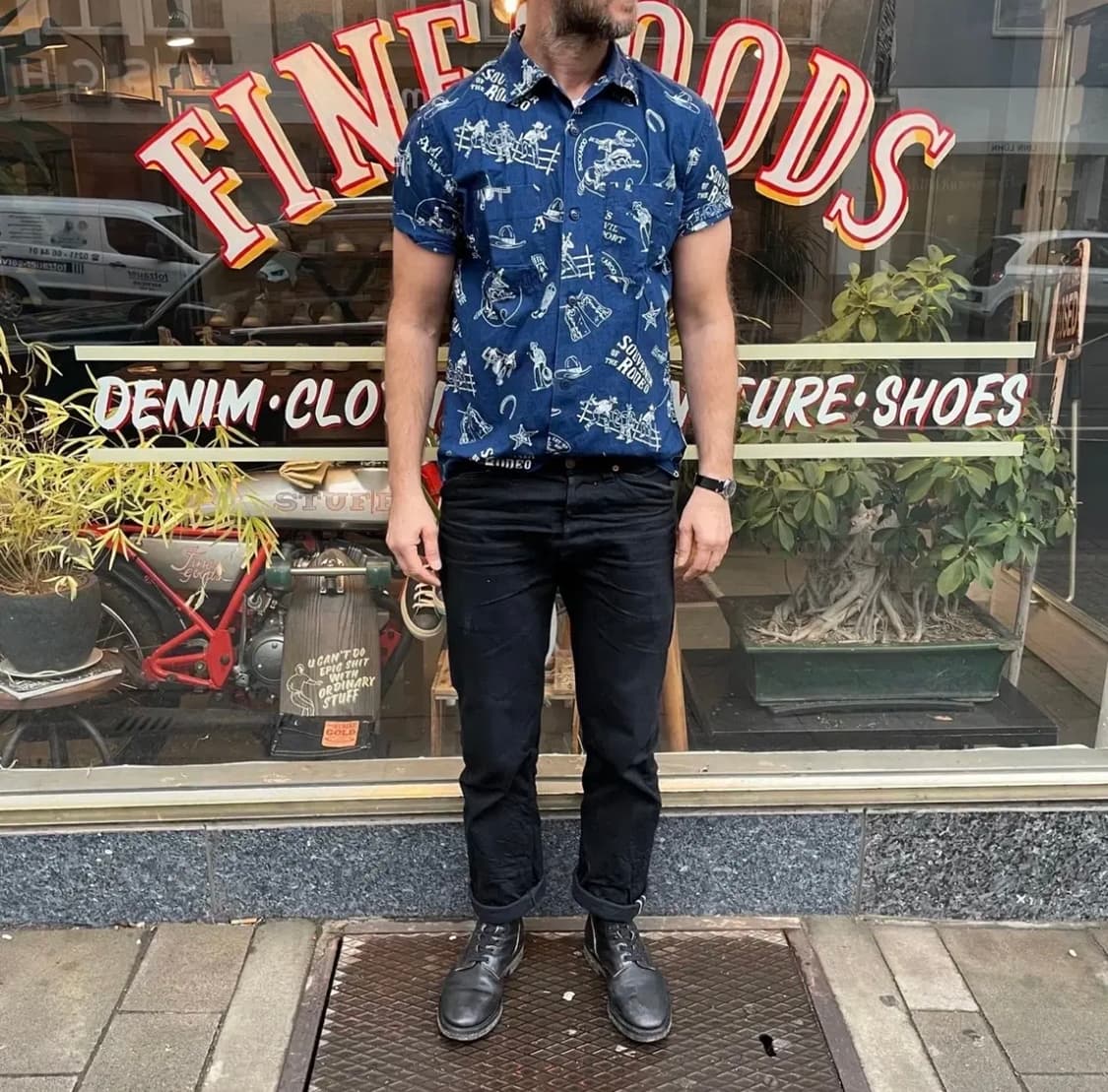 RRL 반팔셔츠 M 로데오 웨스턴 셔츠 판매 상품이미지9