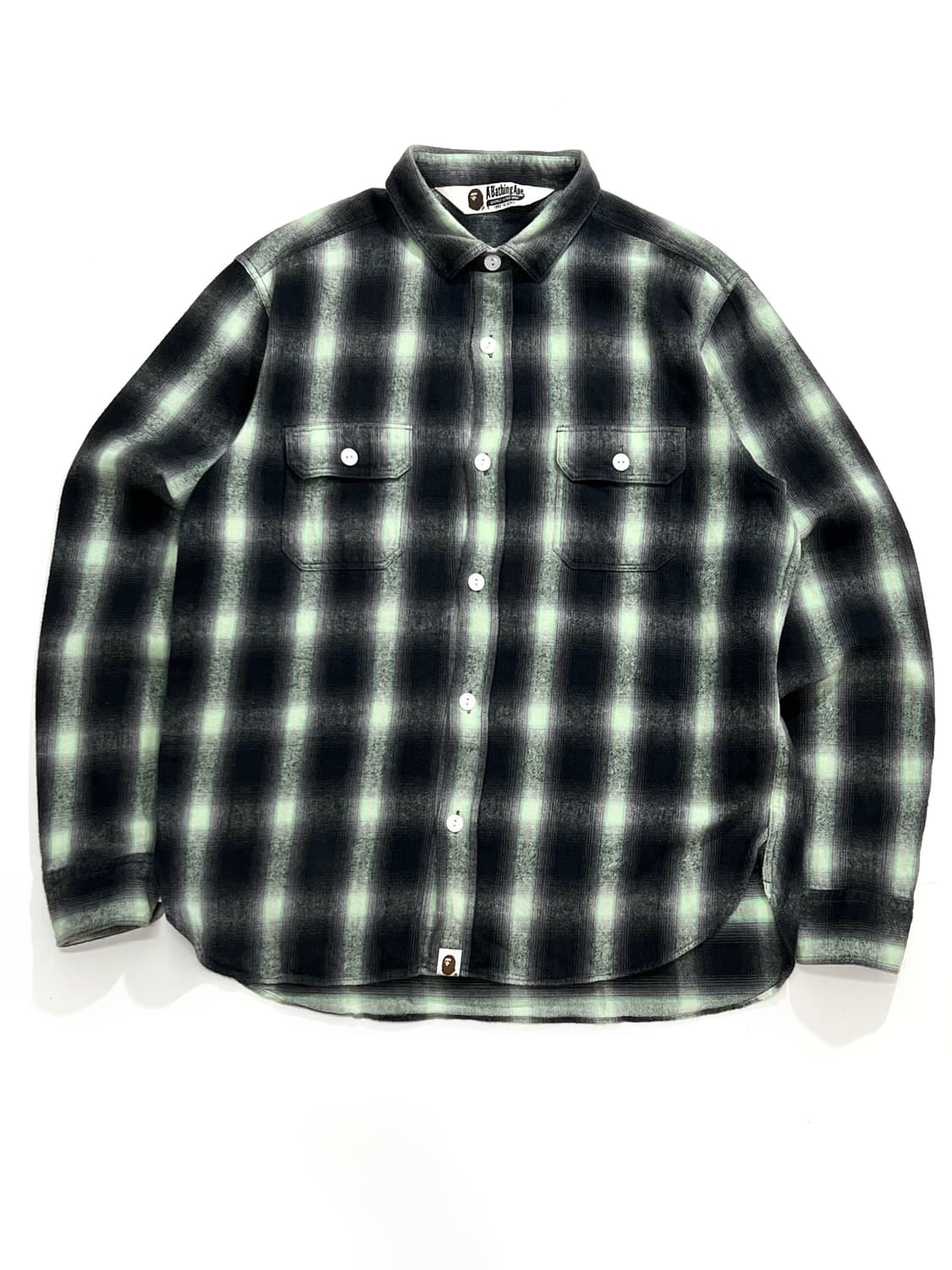 Bape Ombre Check Flannel Shirt 상품이미지1