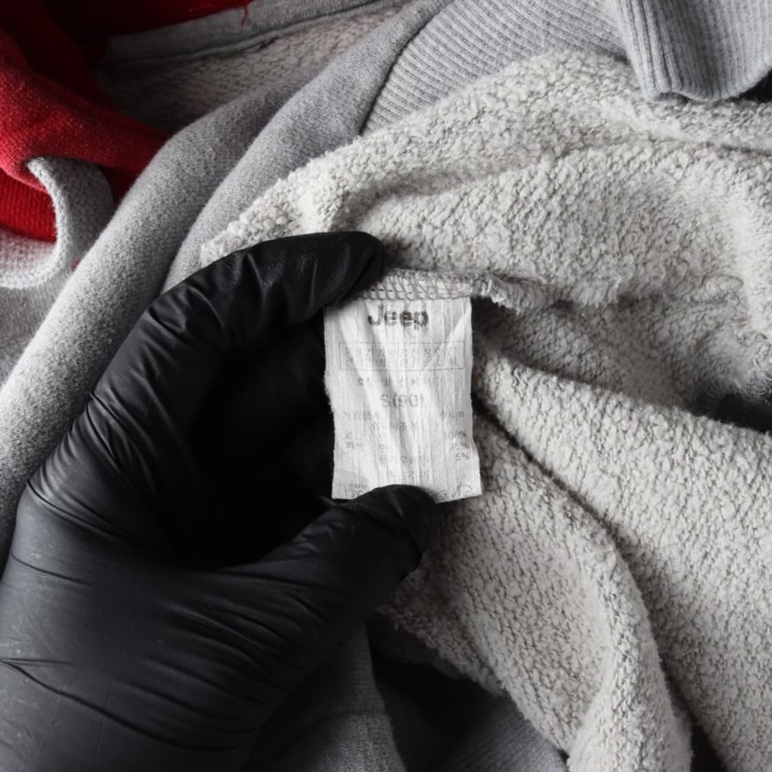 Jeep 빈티지 배색 기모 후드티 S 상품이미지5