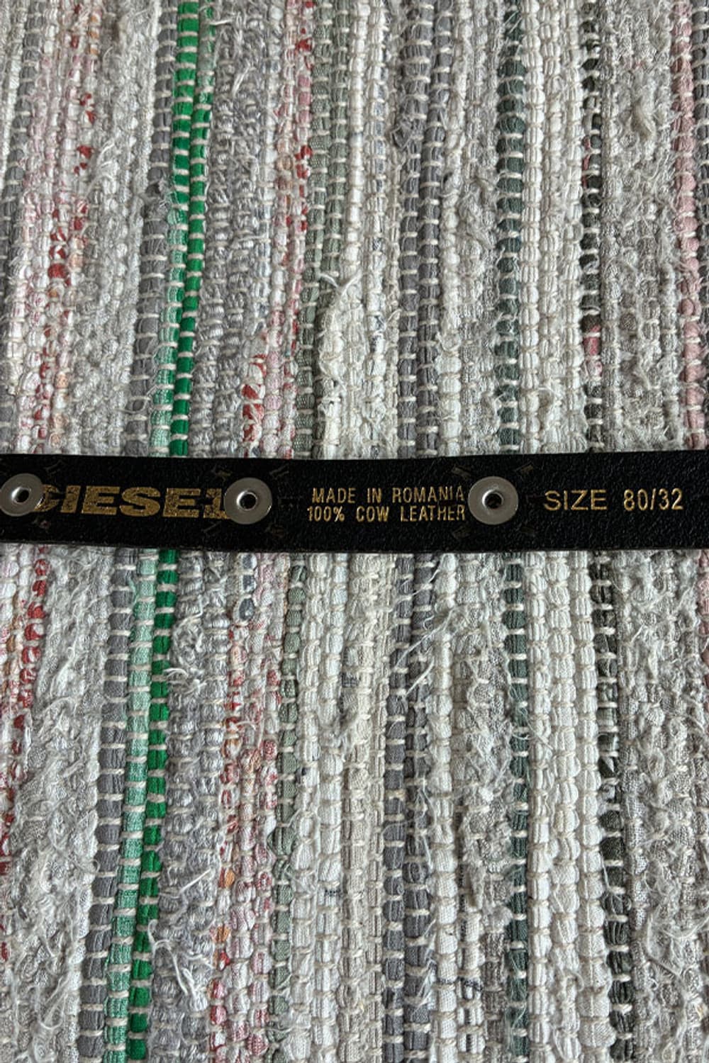 Diesel Studded Black Leather Belt  상품이미지3