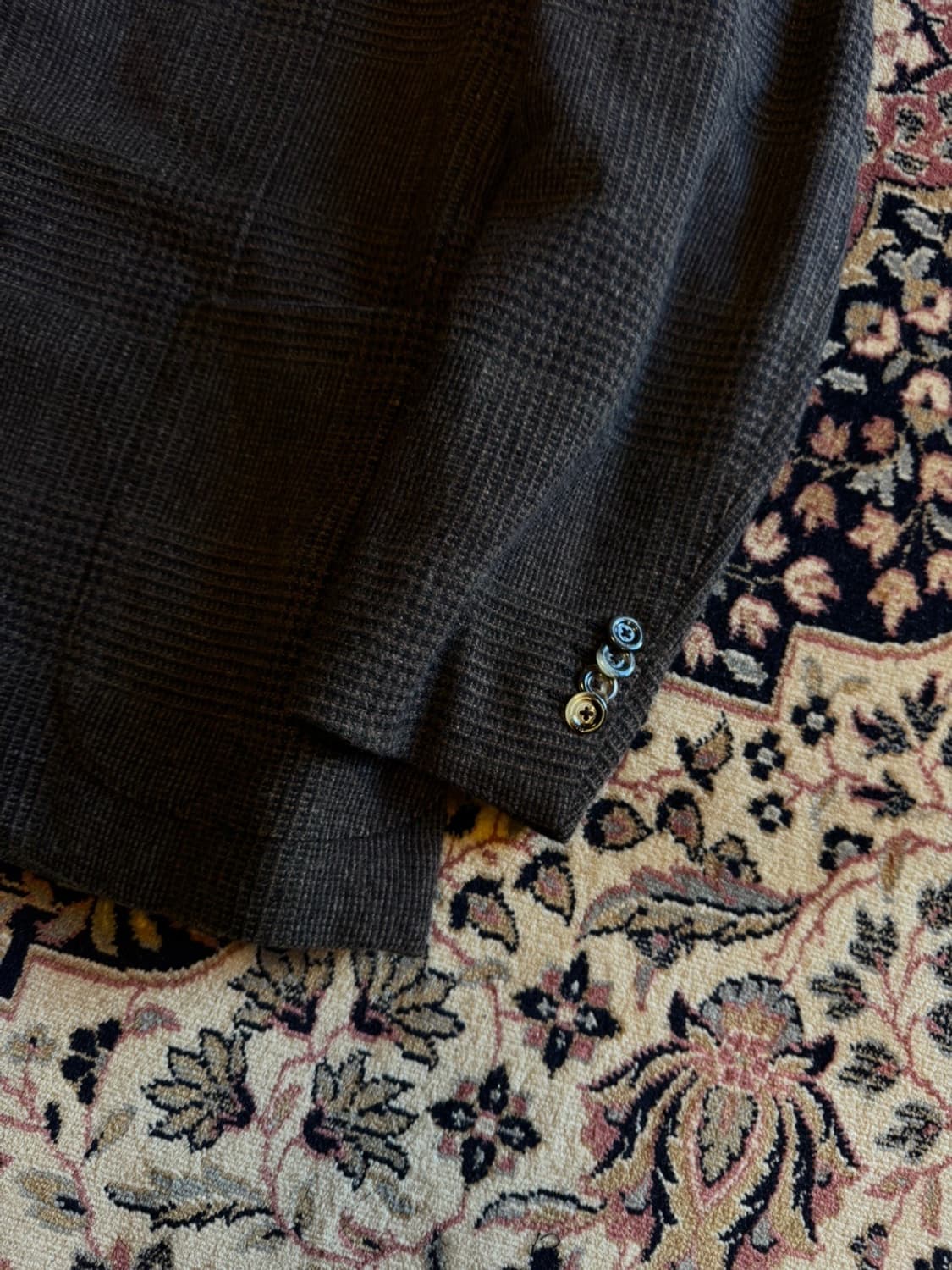 볼리올리 카멜 울 캐시미어 트위드 자켓 100 상품이미지4