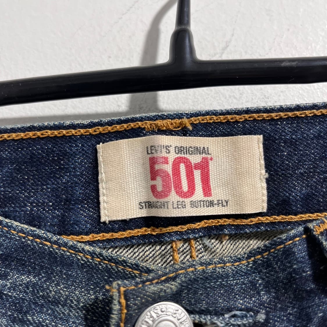 리바이스 501 워싱 데님 팬츠 상품이미지5