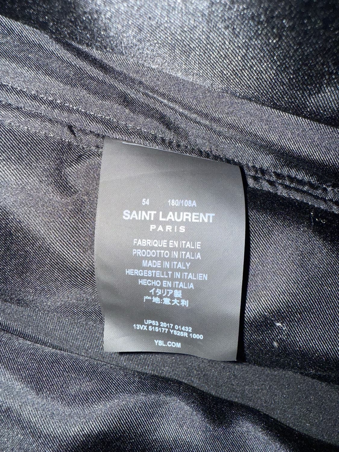 (BTS V 착장)생로랑 바시티 블랙 자켓 상품이미지6