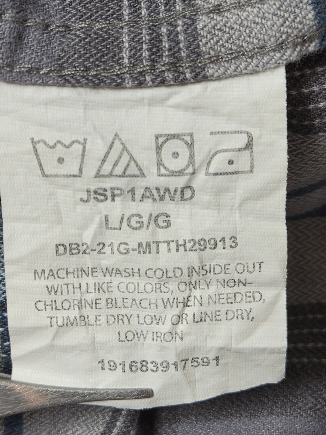 랭글러Wrangler 체크 웨스턴 셔츠 L사이즈 - S338 상품이미지6