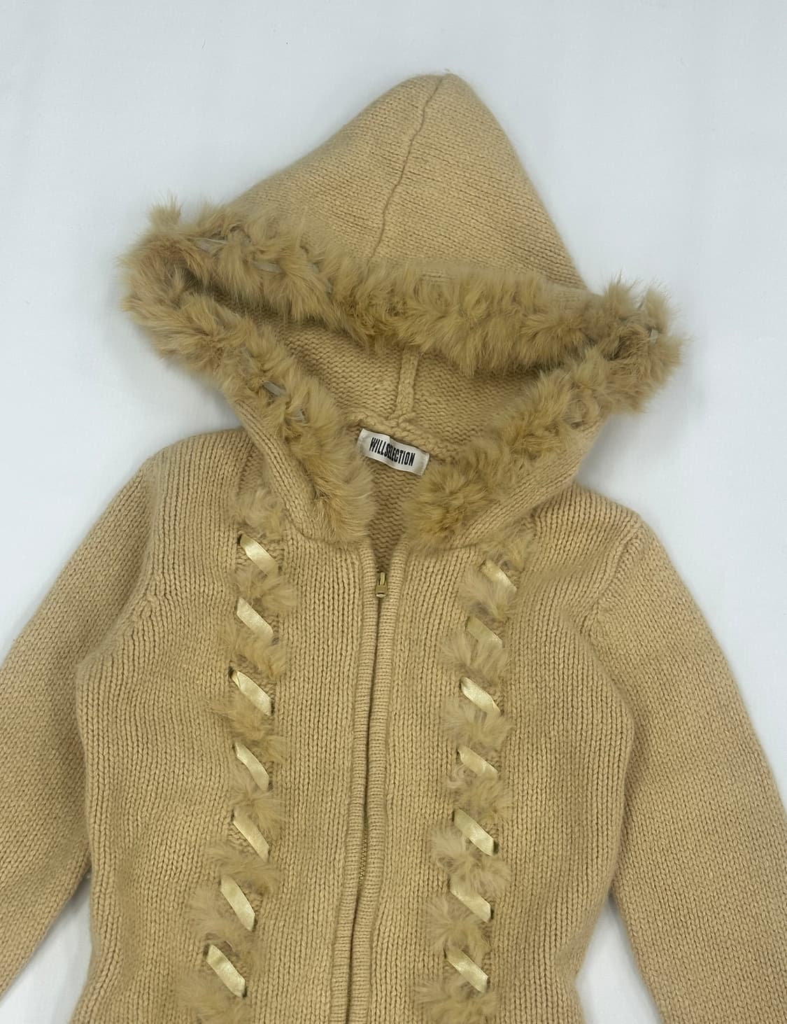 🌙라떼갸루 달천깔 퍼 아일렛 니트 집업🌙 바닐라 히메갸루 히피 그런지 상품이미지6