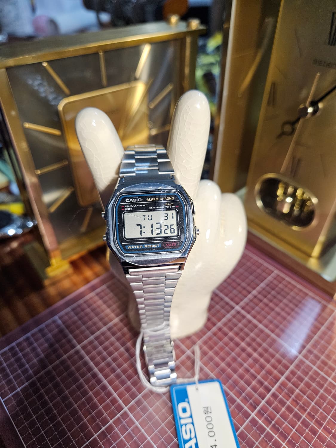 카시오 메탈 시계 A158WA-1Q  오리지널 빈티지, 새제품 상품이미지1