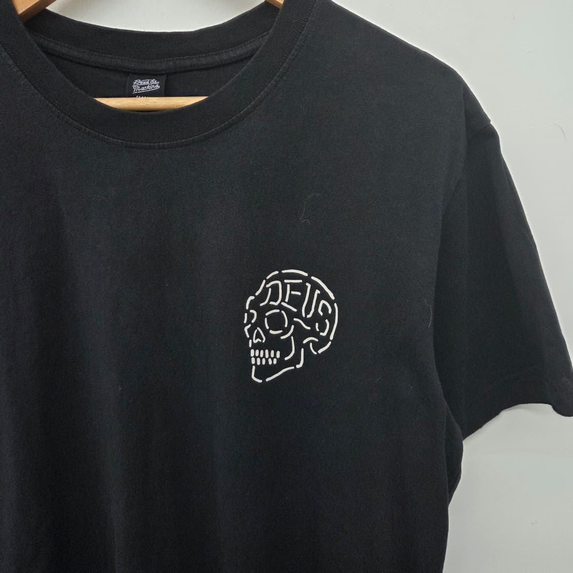 데우스 엑스 마키나 블랙 반팔 티셔츠 스컬 프린팅 남m 상품이미지4