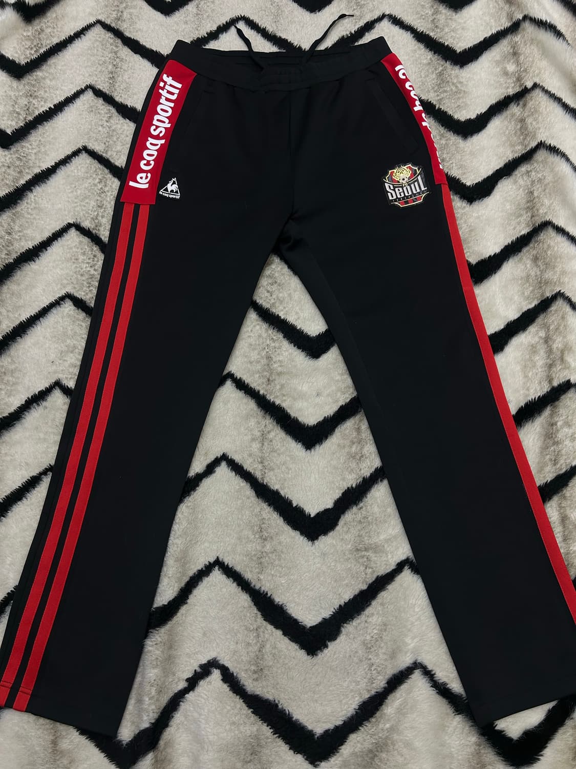 [XL]FC서울 트레이닝 팬츠/블랙레드 상품이미지2