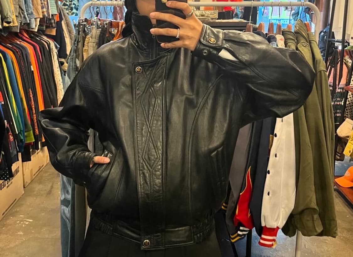 Vintage leather jacket  상품이미지5