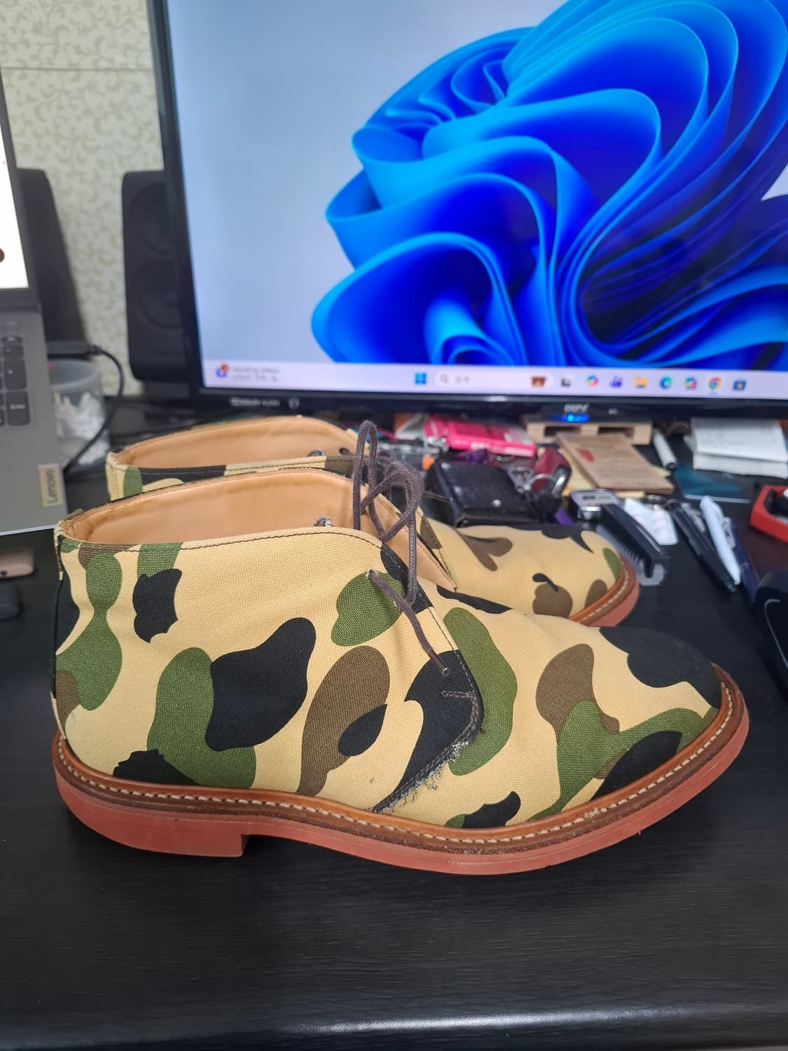 마크 맥네어리x베이프 카모 처카 부츠 280mm 상품이미지3